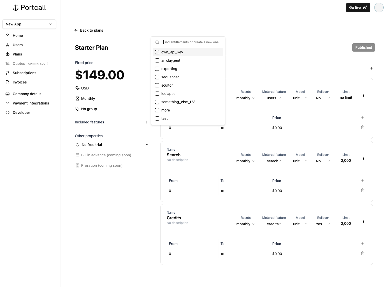 Search for feature to add
